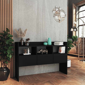 Schwarzes Sideboard 105 cm Holz