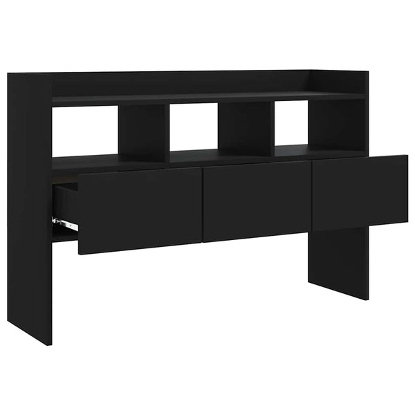Schwarzes Sideboard 105 cm Holz