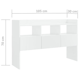 Hochglanz Weißes Sideboard 105 cm