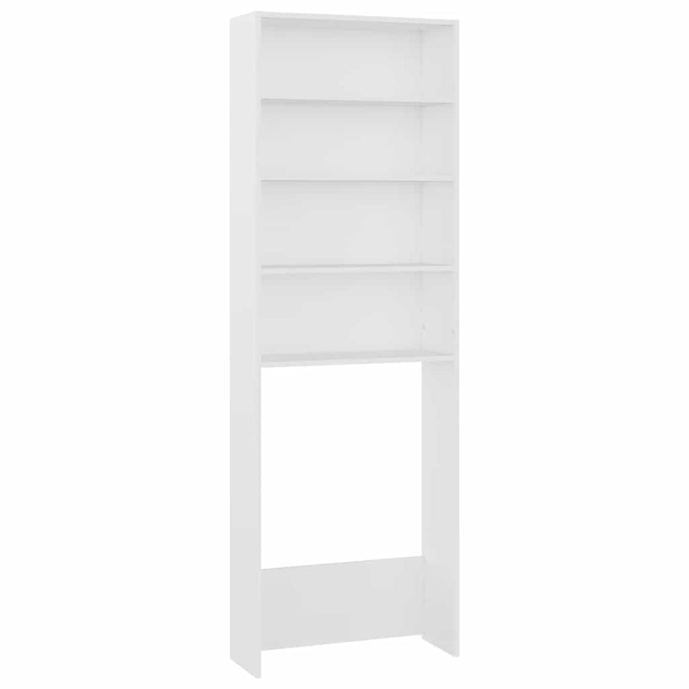 Waschmaschinenschrank Weiß 64x24x190cm