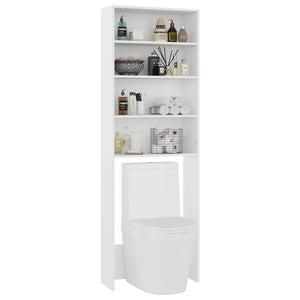 Waschmaschinenschrank Weiß 64x24x190cm