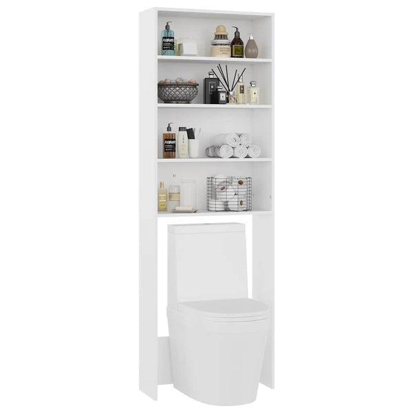 Waschmaschinenschrank Weiß 64x24x190cm