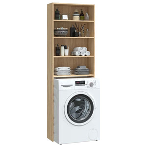 Waschmaschinenschrank Sonoma Eiche 64x24x190cm