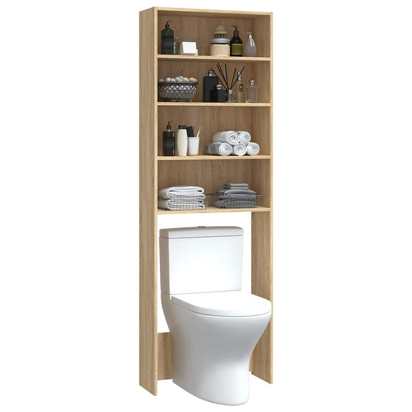 Waschmaschinenschrank Sonoma Eiche 64x24x190cm