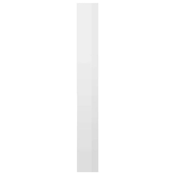 Waschmaschinenschrank Hochglanz Weiß 64x24x190 cm