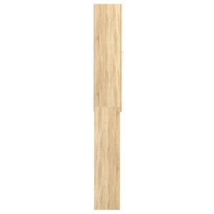 Waschmaschinenschrank Sonoma-Eiche 64x25,5x190 cm