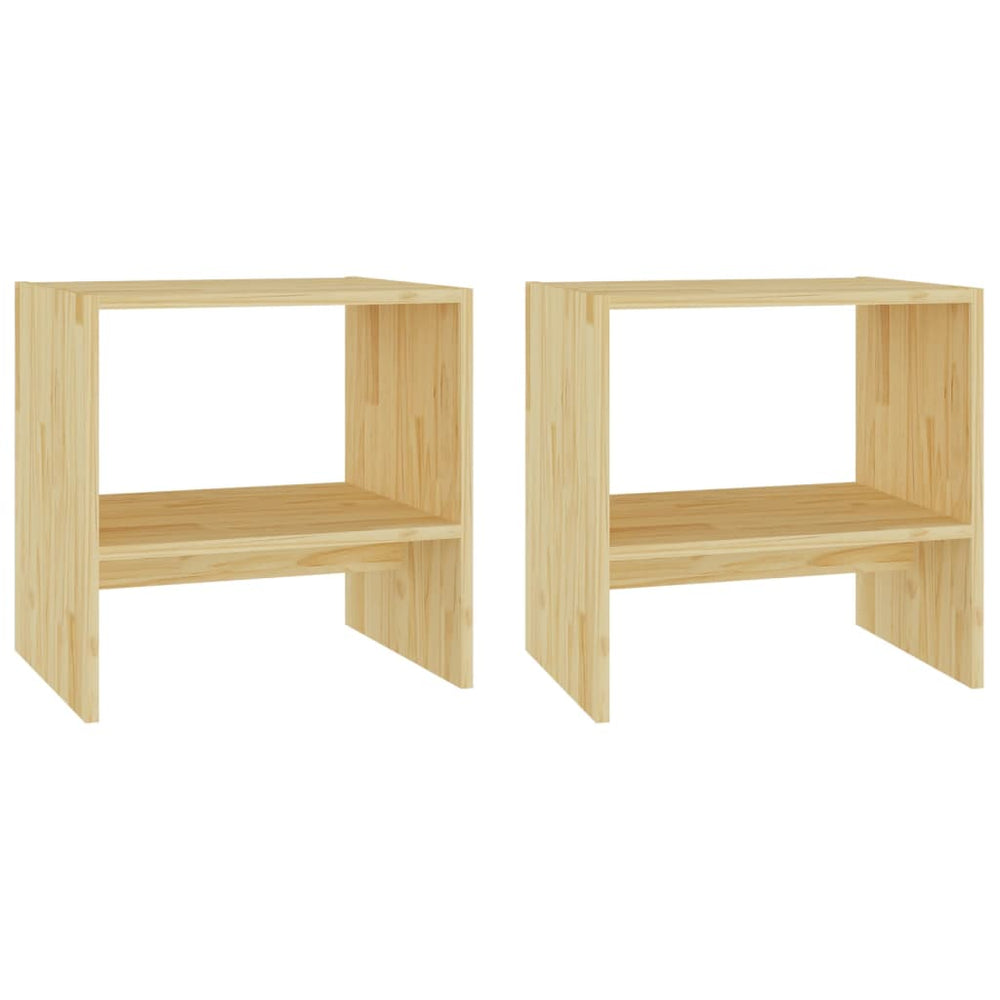 vidaXL Nightstands 2 pcs. 40x30.5x40 cm Solid Pine Wood