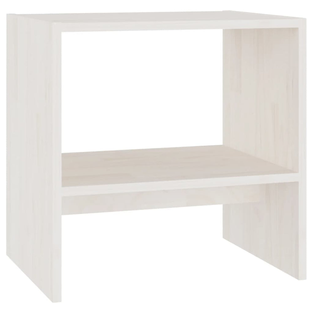 vidaXL Bedside Cabinet 40x30.5x40 cm Solid Pine Wood