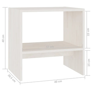 Nachttisch Kiefer Massivholz 40x40 cm