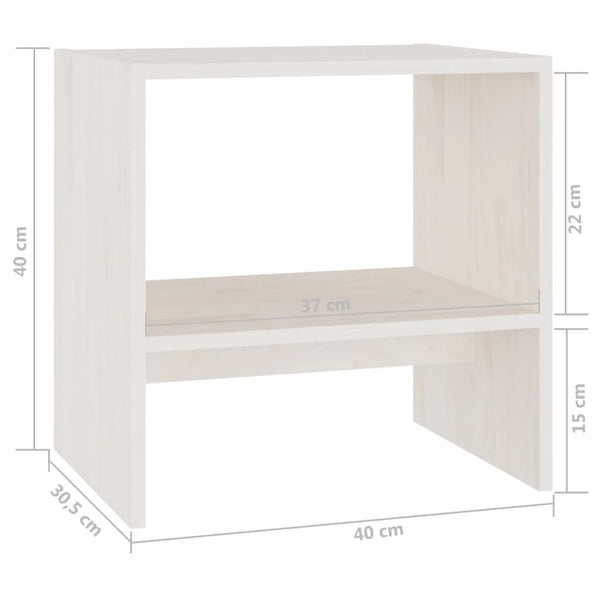 Nachttisch Kiefer Massivholz 40x40 cm