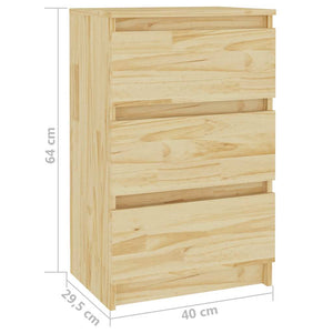 Nachtschrank Kiefer Massivholz 40x64 cm