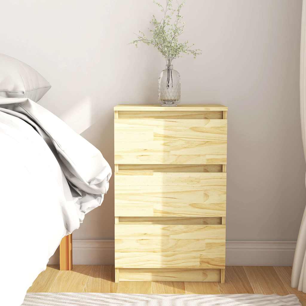 Nachtschrank Kiefer Massivholz 40x64 cm