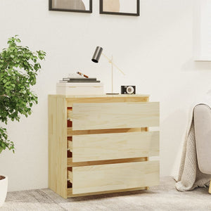 Massivholz Nachtschrank Kiefer 60x36x64 cm