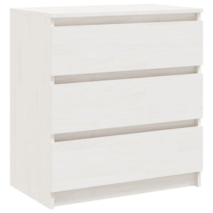 Nachtschrank Weiß Kiefer Massivholz 60cm