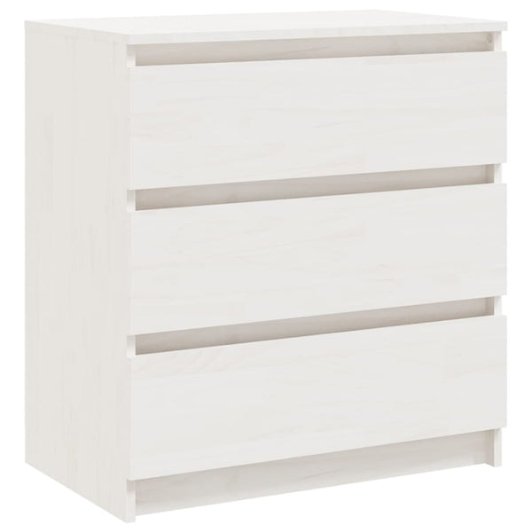 Nachtschrank Weiß Kiefer Massivholz 60cm