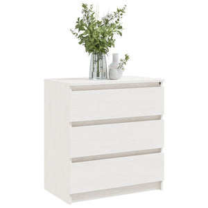 Nachtschrank Weiß Kiefer Massivholz 60cm