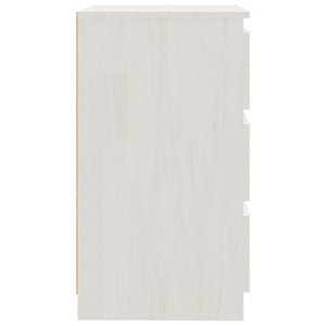 Nachtschrank Weiß Kiefer Massivholz 60cm