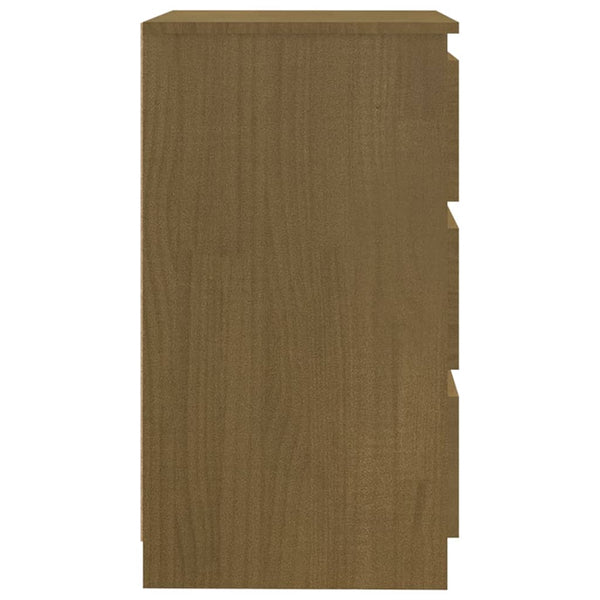 Nachtschrank Honigbraun Kiefer Massivholz
