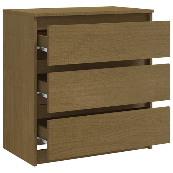 Nachtschrank Honigbraun Kiefer Massivholz