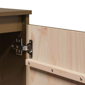vidaXL Meuble d'appoint marron miel 60x36x65 cm Bois de pin massif