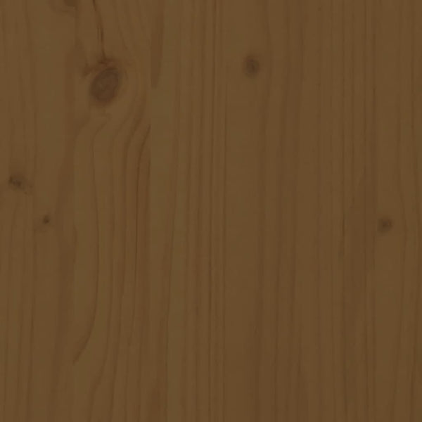 vidaXL Meuble d'appoint marron miel 60x36x65 cm Bois de pin massif