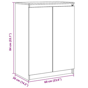 Massivholz Kiefer Sideboard 60 cm