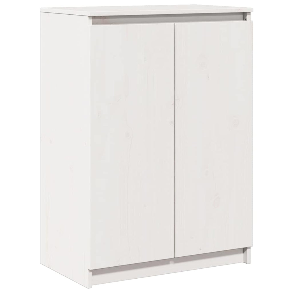 Weißes Kiefer Massivholz Sideboard 60 cm