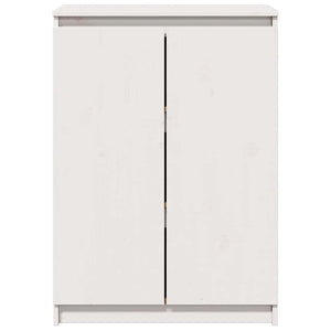 Weißes Kiefer Massivholz Sideboard 60 cm