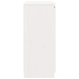 Weißes Kiefer Massivholz Sideboard 60 cm