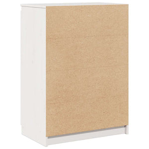 Weißes Kiefer Massivholz Sideboard 60 cm