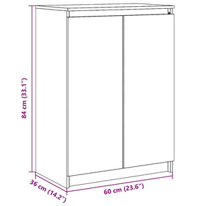 Weißes Kiefer Massivholz Sideboard 60 cm