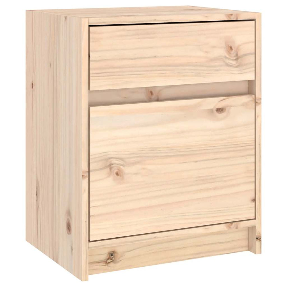 vidaXL Nightstand 40x31x50 cm Solid Pine Wood