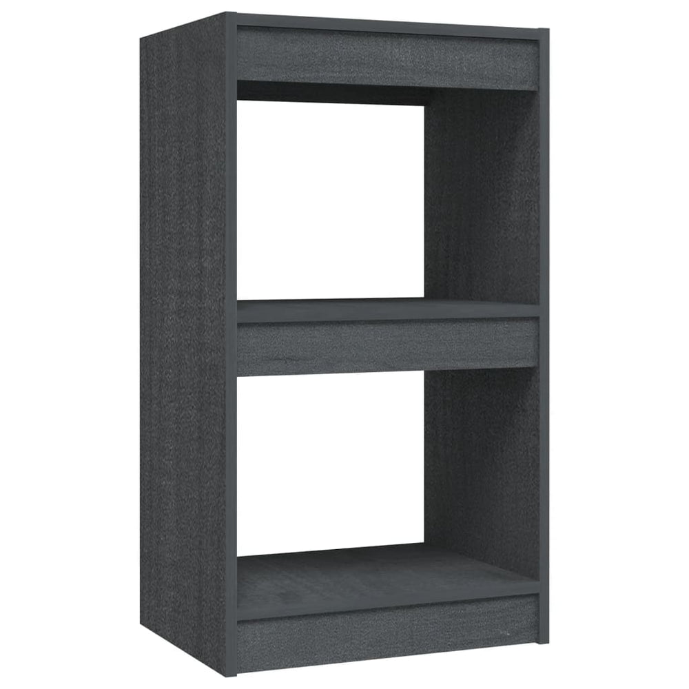 Graues Kiefer Bücherregal 40x30x71,5 cm