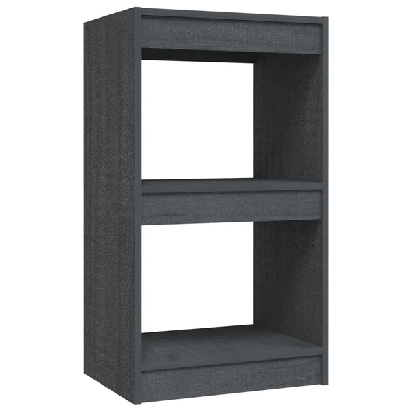 Graues Kiefer Bücherregal 40x30x71,5 cm