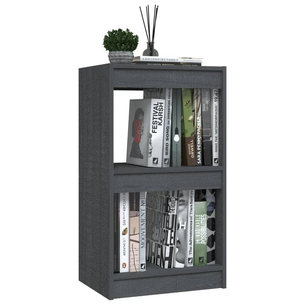 Graues Kiefer Bücherregal 40x30x71,5 cm