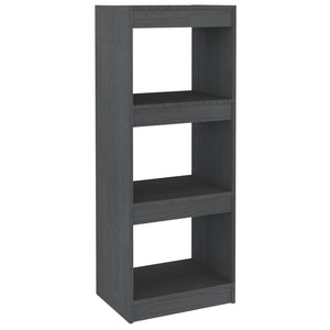 Graues Kiefer Massivholz Bücherregal / Raumteiler