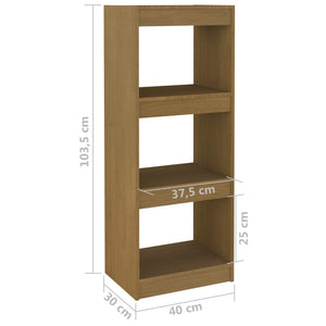 vidaXL Étagère/Séparateur de pièce marron miel 40x30x103,5 cm Pin massif