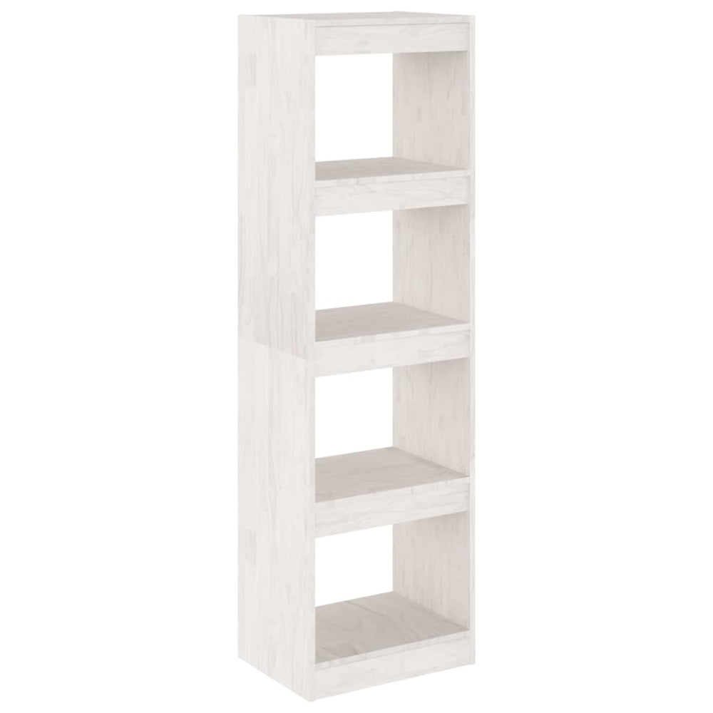 Weißes Kiefer Massivholz Bücherregal Raumteiler