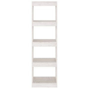 Weißes Kiefer Massivholz Bücherregal Raumteiler