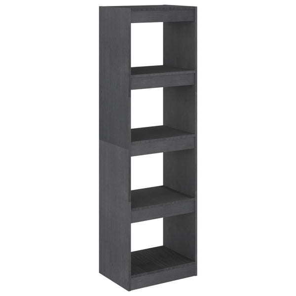 Graues Kiefer Bücherregal & Raumteiler