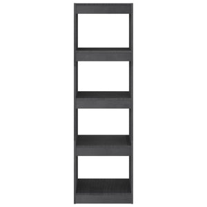 Graues Kiefer Bücherregal & Raumteiler
