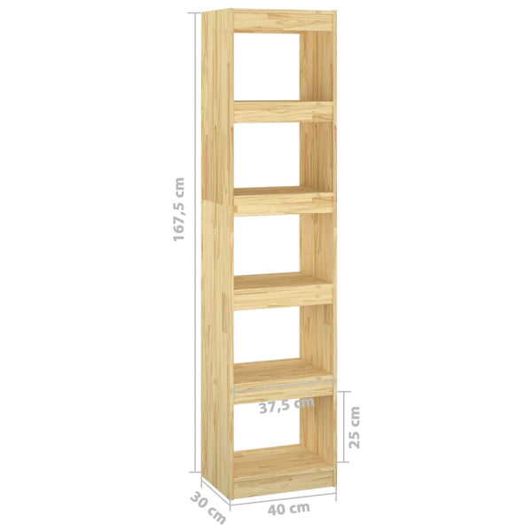 Bücherregal Kiefer Massivholz 40x30x167,5cm