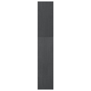 Graues Bücherregal Kiefer Massivholz 40x167,5 cm