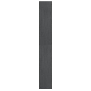 Graues Bücherregal/Raumteiler Kiefer Massivholz 40x199cm