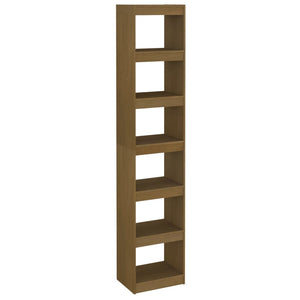 Bücherregal Honigbraun Kiefer Massivholz 40x199 cm