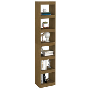 Bücherregal Honigbraun Kiefer Massivholz 40x199 cm