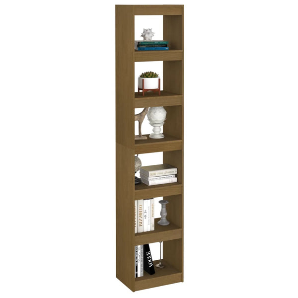 Bücherregal Honigbraun Kiefer Massivholz 40x199 cm