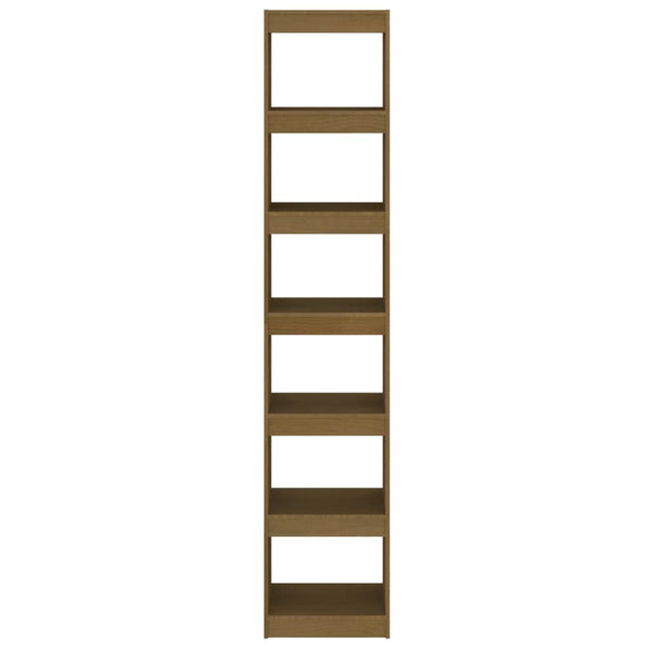 Bücherregal Honigbraun Kiefer Massivholz 40x199 cm