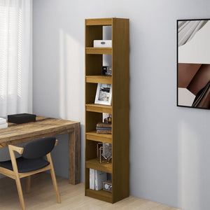Bücherregal Honigbraun Kiefer Massivholz 40x199 cm