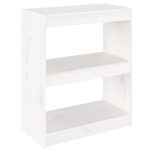 Weißes Kiefernholz Bücherregal / Raumteiler